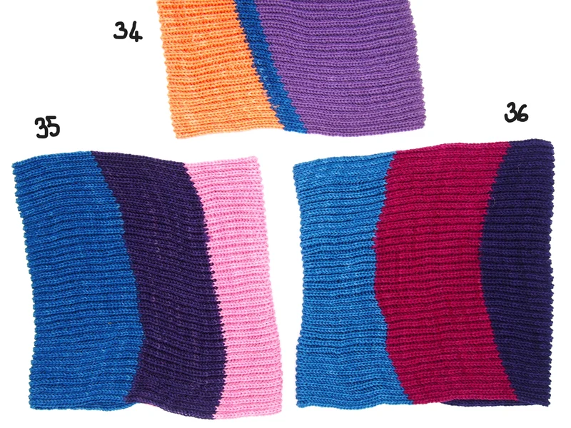 Scaldacollo 100% Lana Merinos, 32 tonalità, Tintura Naturale