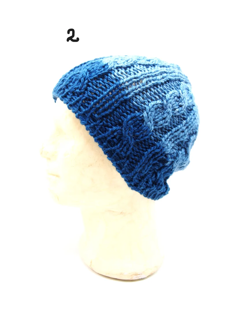 Cappello fatto a mano 100% Lana, 9 varianti, Tintura naturale