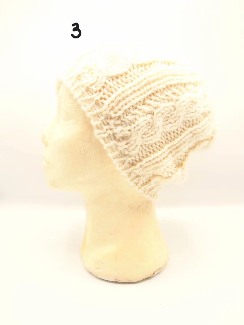Cappello fatto a mano 100% Lana, 9 varianti, Tintura naturale