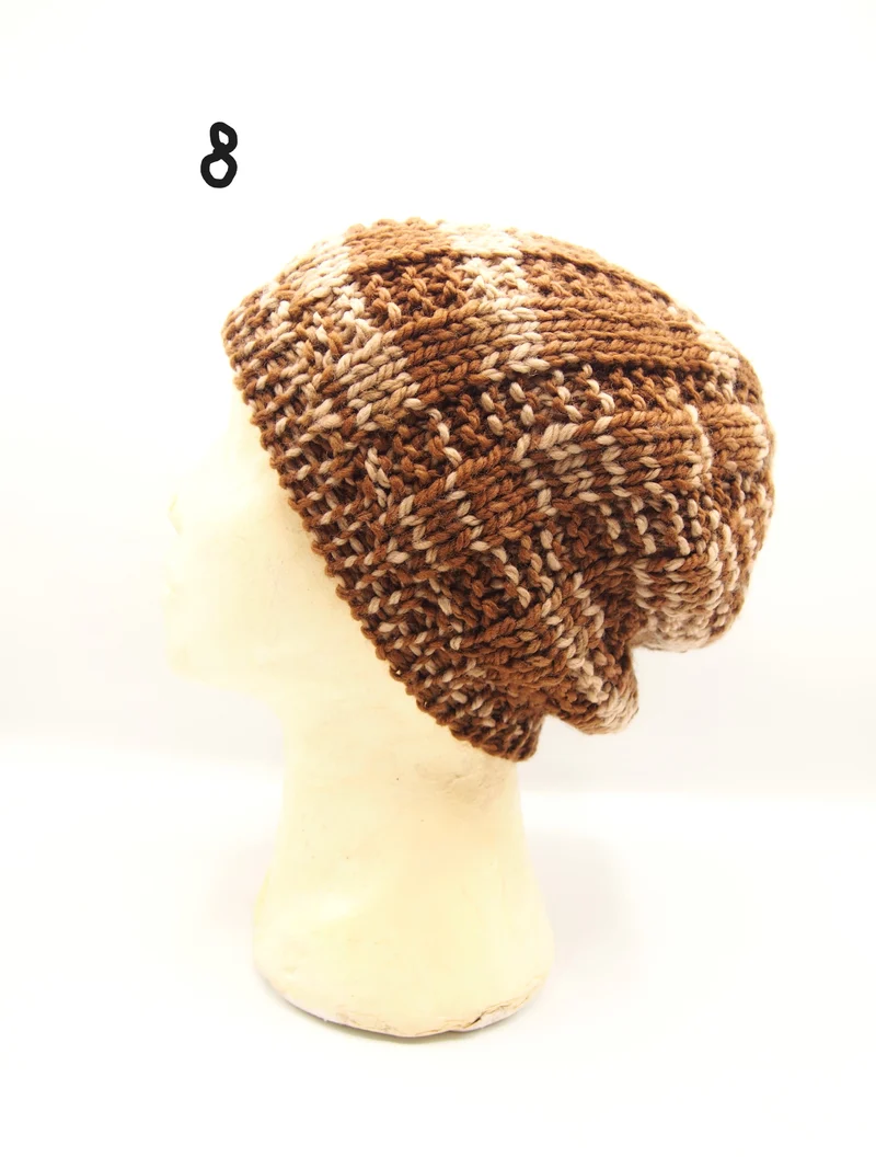 Cappello fatto a mano 100% Lana, 9 varianti, Tintura naturale
