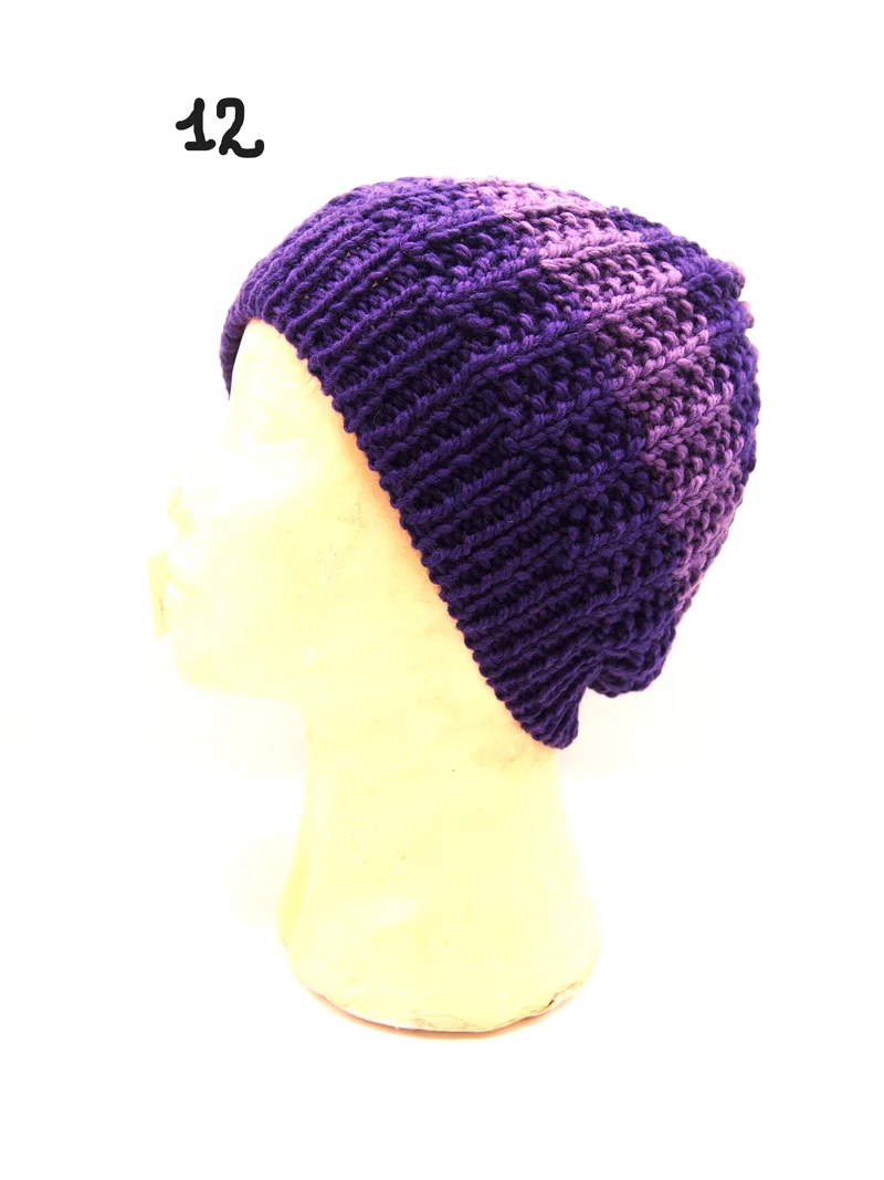 Cappello fatto a mano 100% Lana, 9 varianti, Tintura naturale