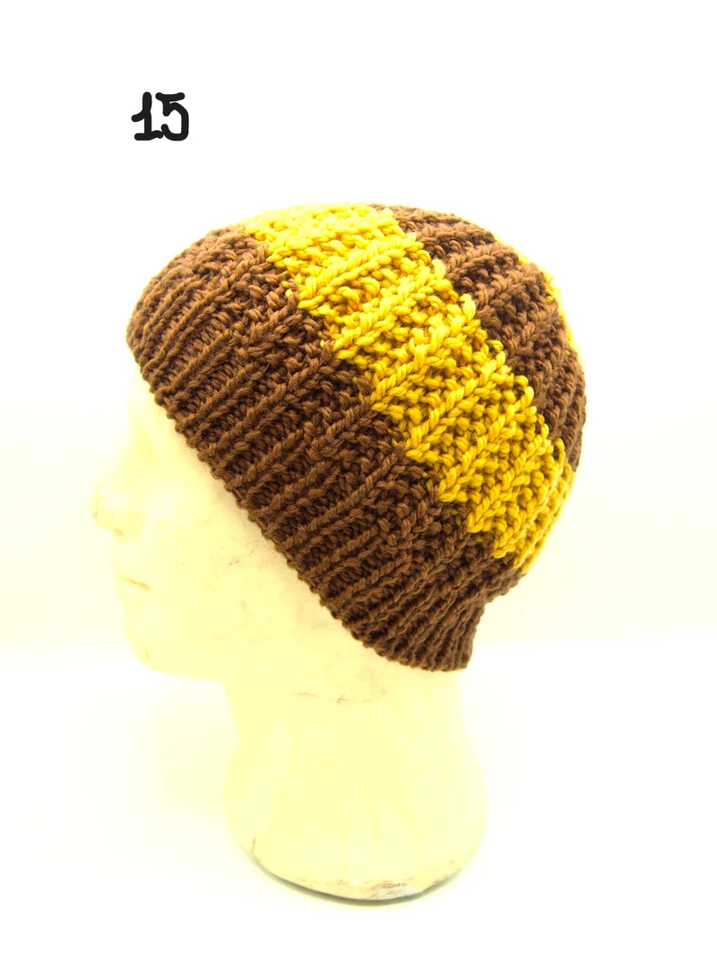 Cappello fatto a mano 100% Lana, 9 varianti, Tintura naturale