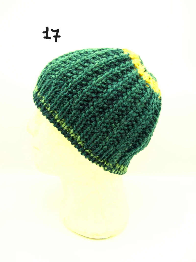 Cappello fatto a mano 100% Lana, 9 varianti, Tintura naturale