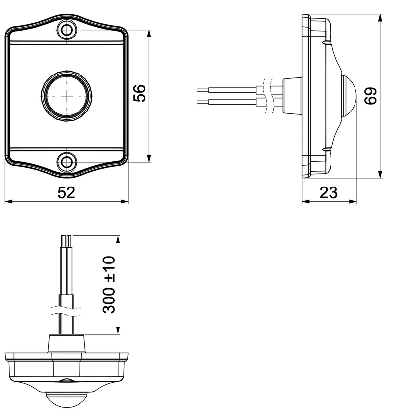 Interruttore sensore di movimento PIR Horpol / uscita massima 50 W
