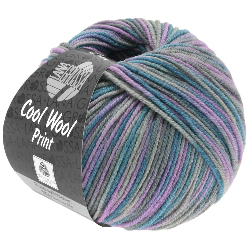 lana grossa cool wool melange/print