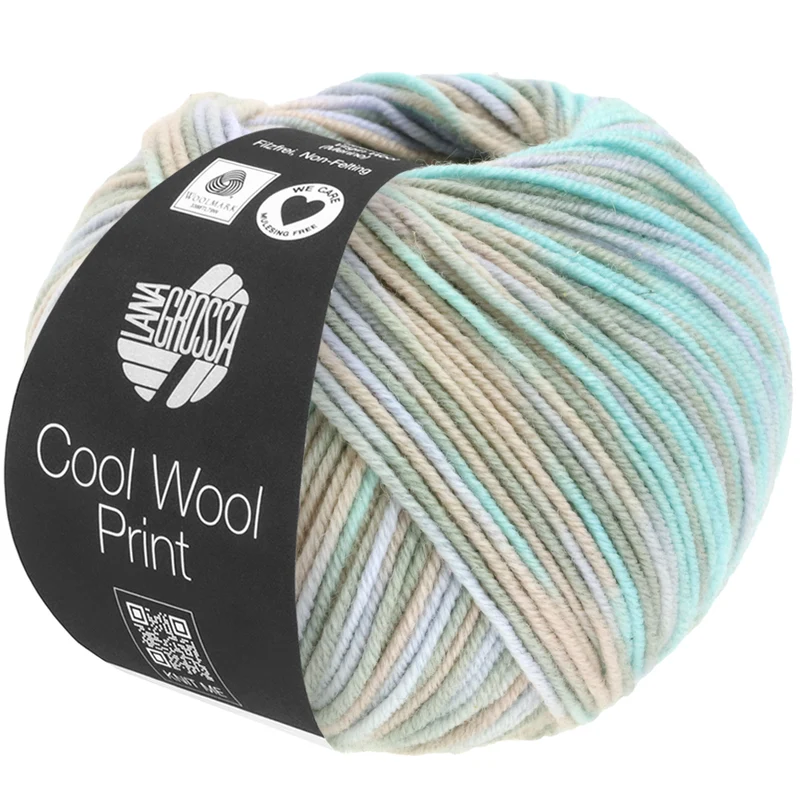 lana grossa cool wool melange/print