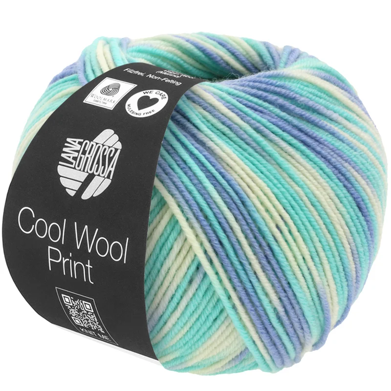 lana grossa cool wool melange/print