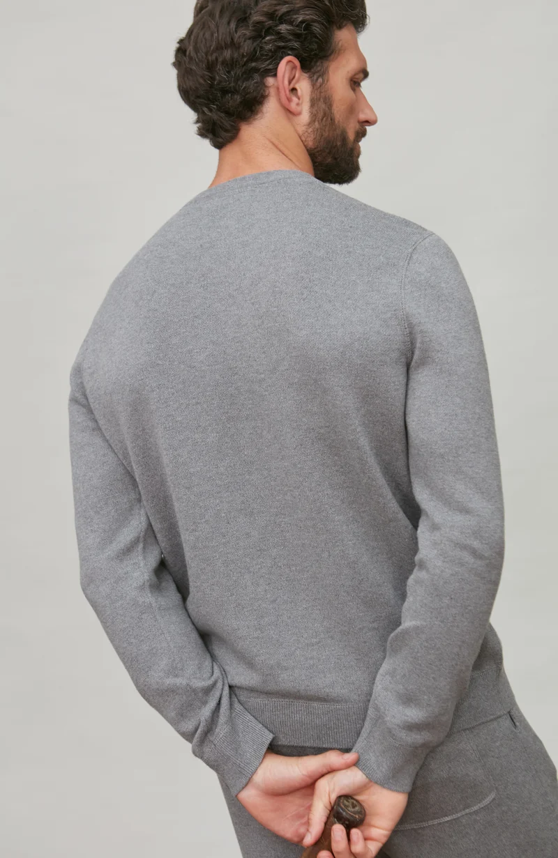 Mens Midweight Cotton Loopback Knitted Sweatshirt