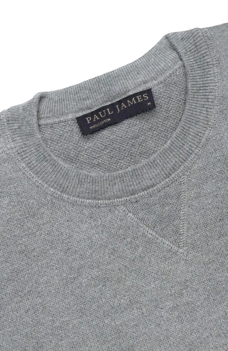 Mens Midweight Cotton Loopback Knitted Sweatshirt