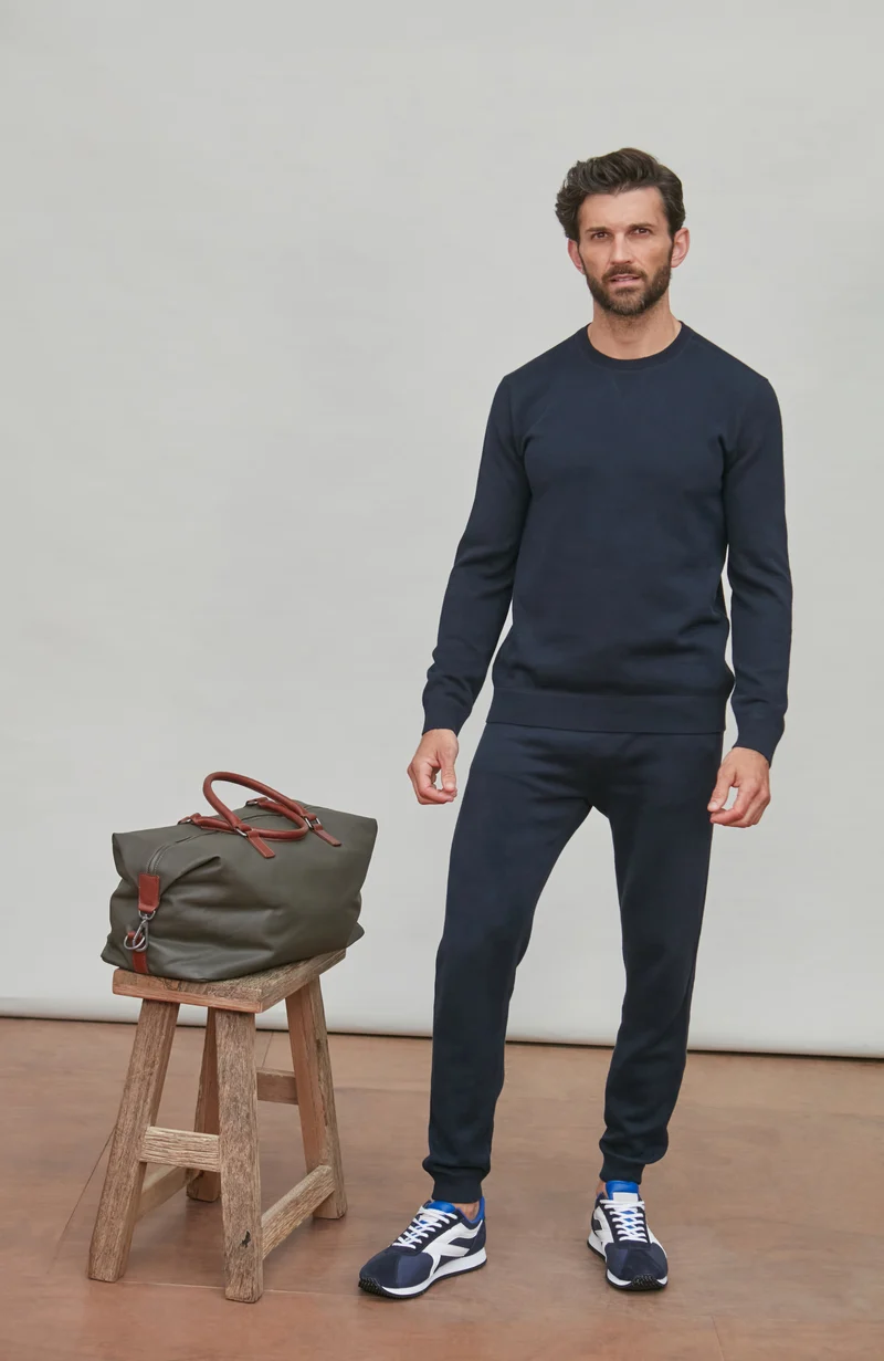Mens Midweight Cotton Loopback Knitted Sweatshirt