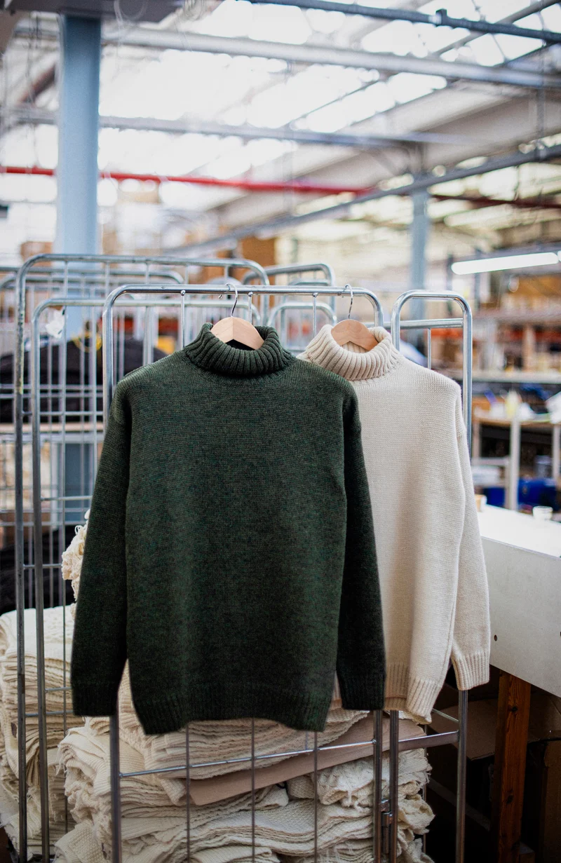 The Fitted Submariner - Roll Neck Merino Wool Jumper