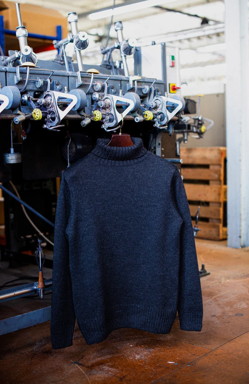 The Fitted Submariner - Roll Neck Merino Wool Jumper