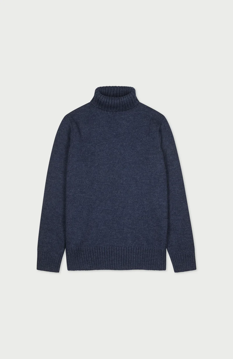The Fitted Submariner - Roll Neck Merino Wool Jumper