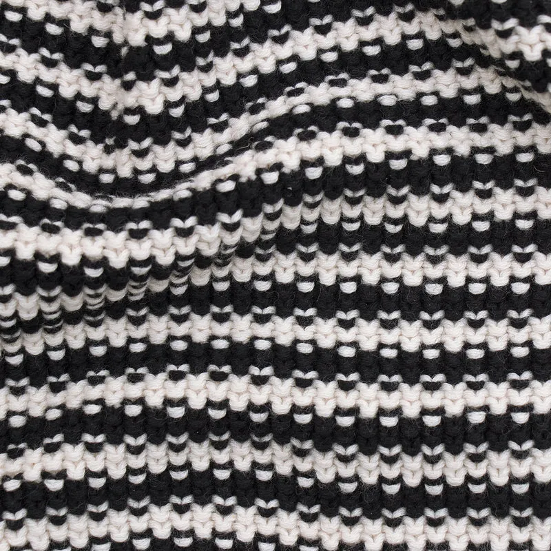 Cotton Textured Stripe Mini Neckerchief