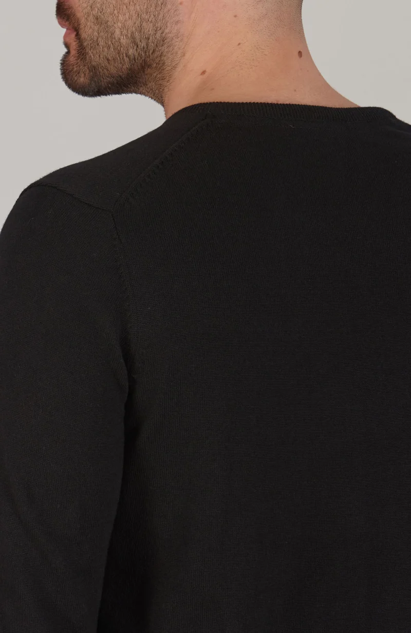 Mens Lightweight Cotton V-Neck Jumper