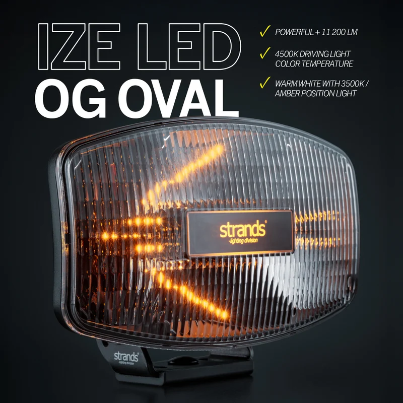 Strands IZE LED OG Luce di guida ovale / 9"