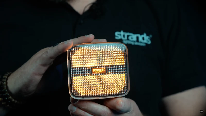 Strands IZE OG Lampada da lavoro quadrata con doppia luce di posizione