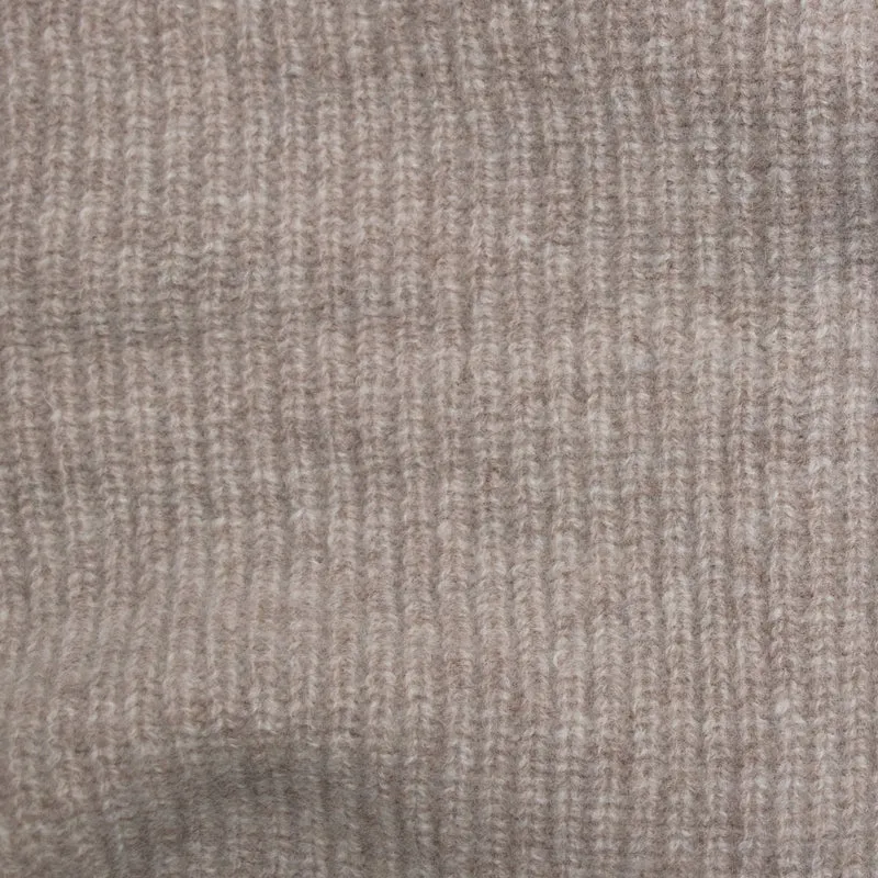 Lambswool Ribbed Triangle Scarf