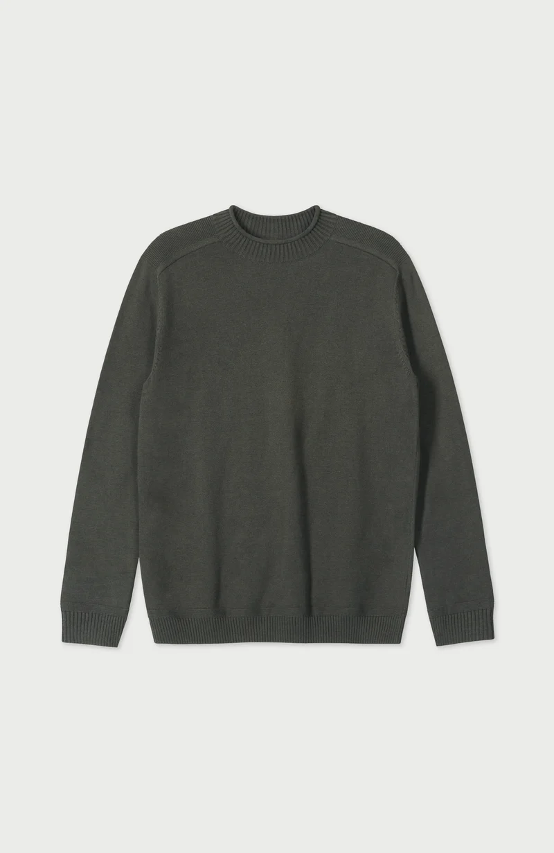 Mens Lightweight Organic Cotton Linen Saddle Shoulder Jumper