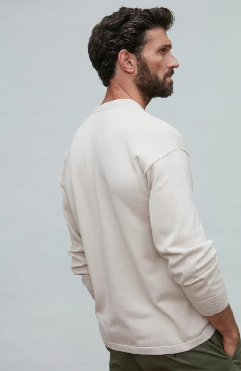 Mens Lightweight Cotton Oversized Knitted Top