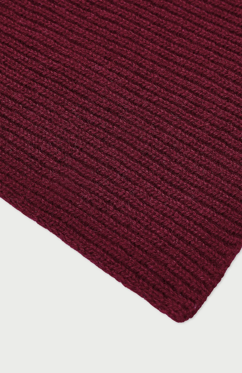 100% Cashmere Ribbed Scarf