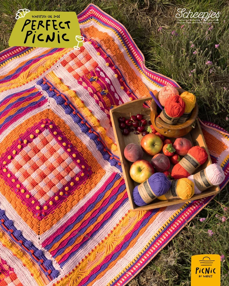 Scheepjes CAL 2026 kit Cotton Create DK - Sunset