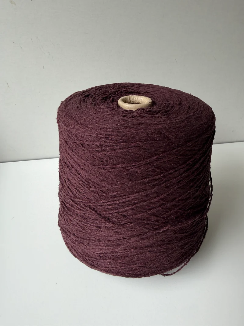 Seta Bourette Cioccolato Viola