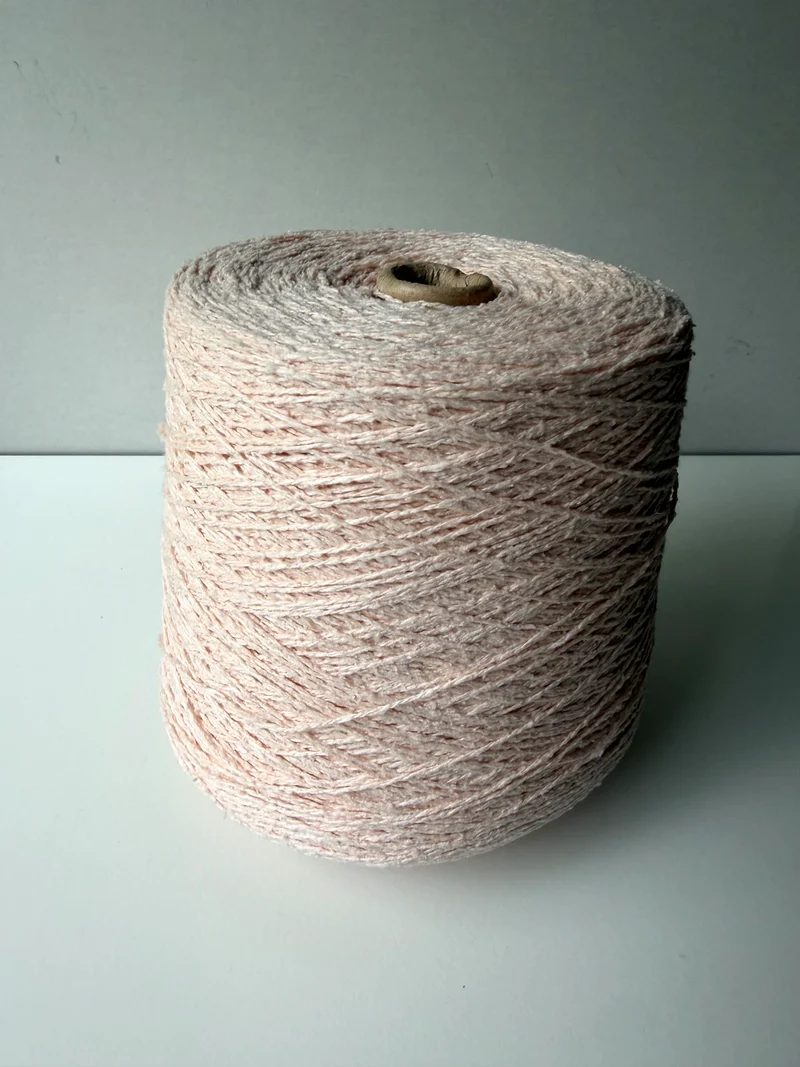 Seta Bourette rosa chiaro