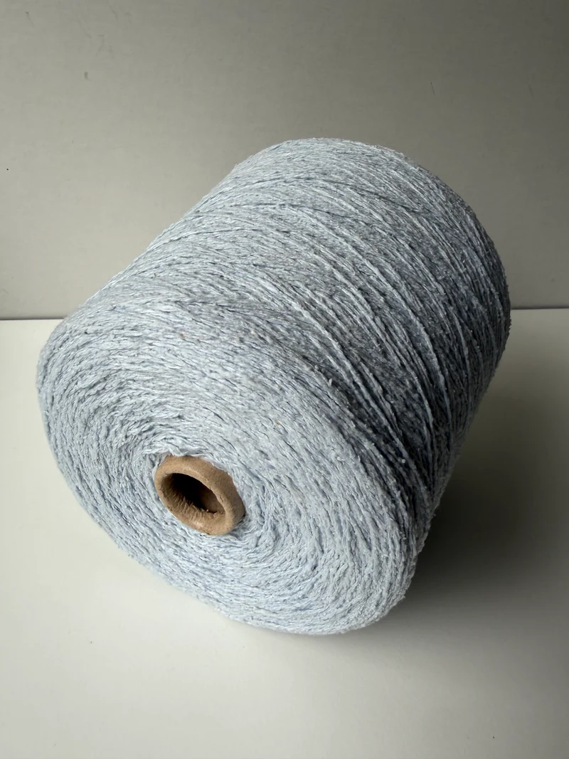 Seta Bourette Azzurro