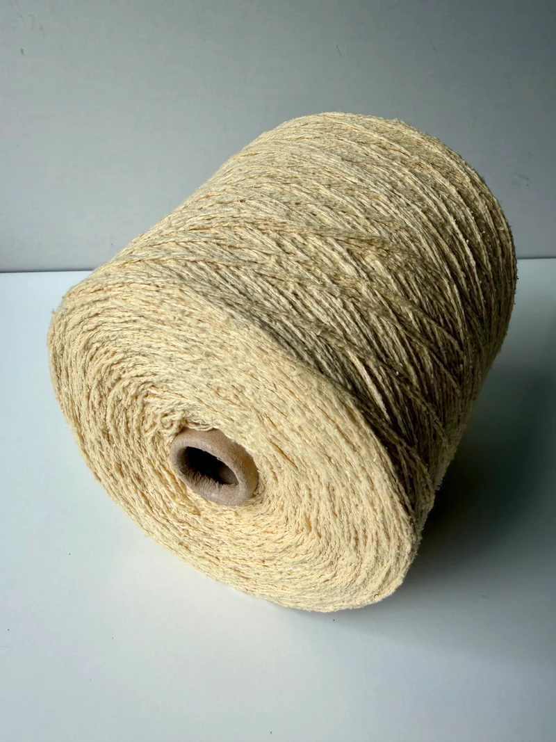Seta Bourette Giallo Chiaro