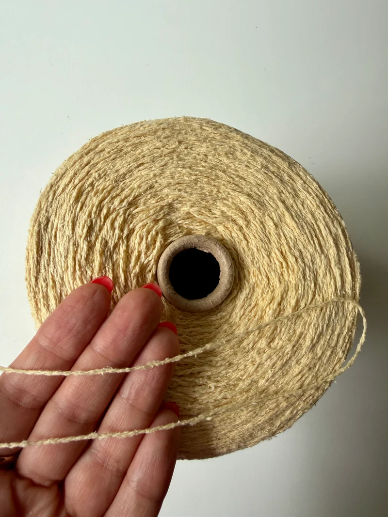 Seta Bourette Giallo Chiaro