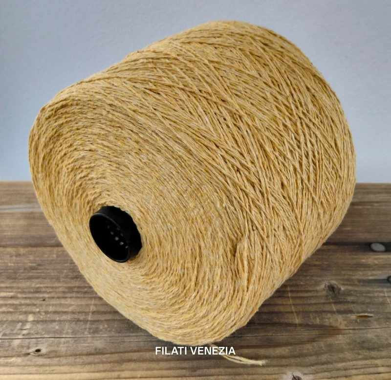 Artemida Merino Bourette senape dorata