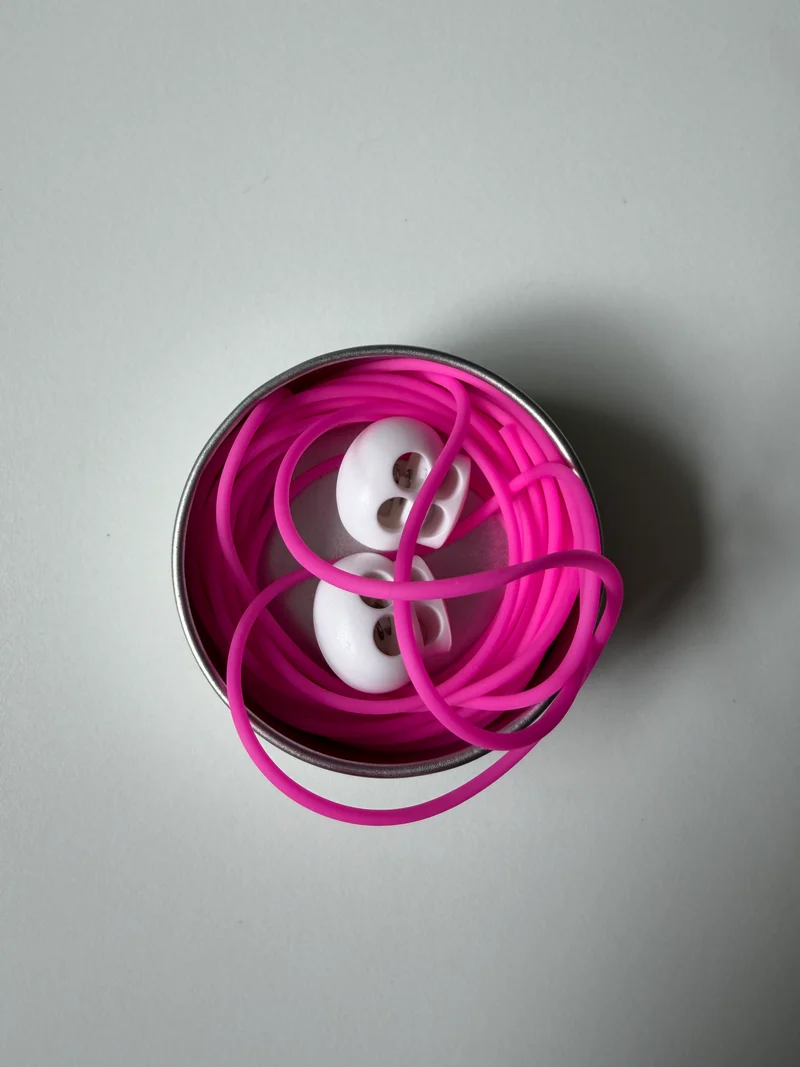 cordino in silicone per tenere fermo il punto