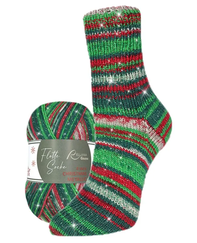 Flotte Socke Natale Metallico