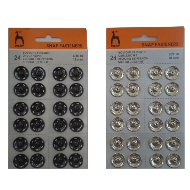 BOTTONI AUTOMATICI MISURA 10 MM 18 - OGNI 8 BOTTONI 4 €