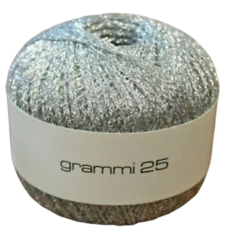 COTONE PER UNCINETTO LAMINATO 25 GRAMMI PER VARI TIPI DI LAVORAZIONE COTONE LAMÈ 25