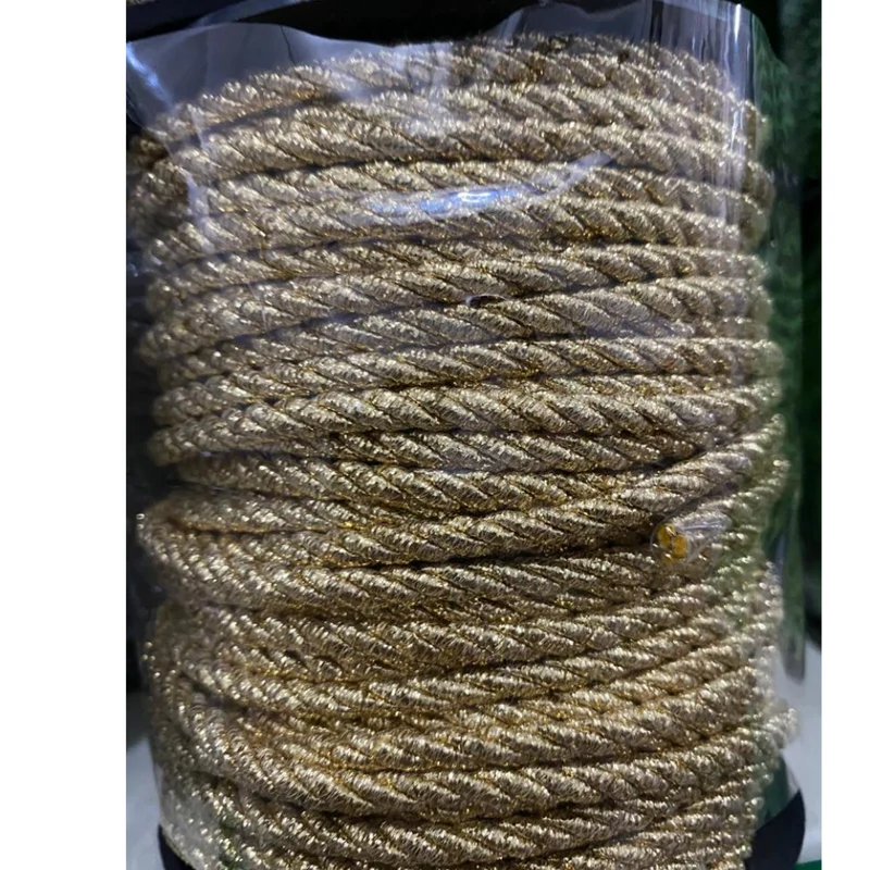 CORDONCINO LAMINATO LUREX ORO E D'ARGENTO CORDINO LAMINATO LUREX MM 5