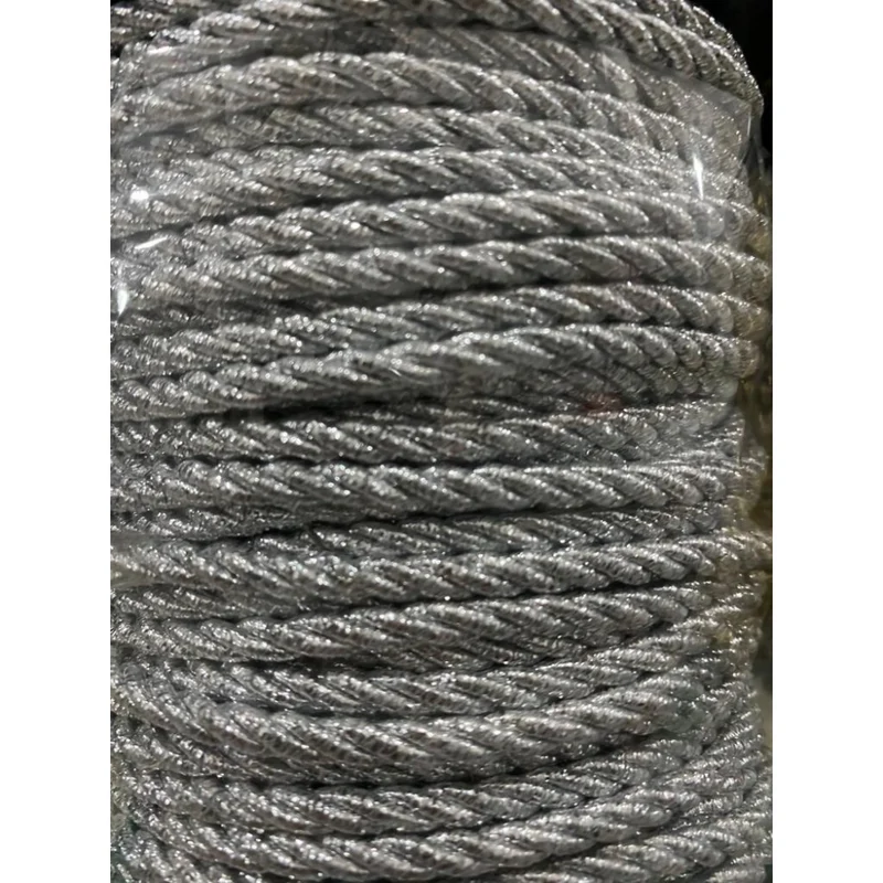 CORDONCINO LAMINATO LUREX ORO E D'ARGENTO CORDINO LAMINATO LUREX MM 5