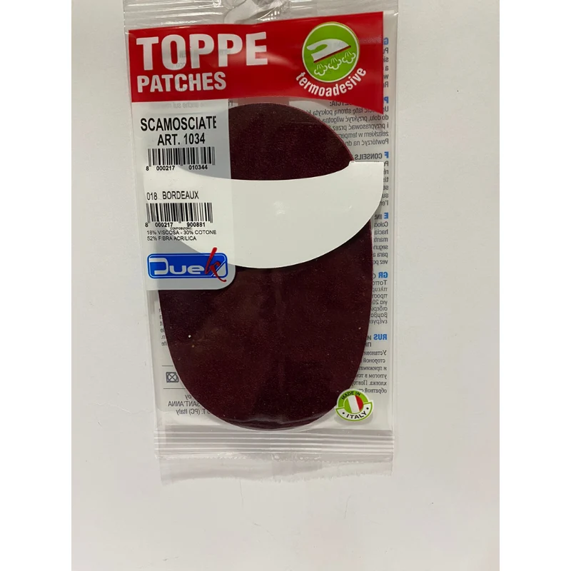 TOPPE SCAMOSCIATE VARI COLORI 16X10 CM TOPPE TERMOADESIVE DA STIRARE PER PANTALONI GIACCHE E CAMICE VARI COLORI