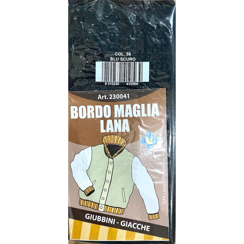 BORDO MAGLIA DI LANA PER IL RINNOVO O LA RIPARAZIONE DI ABITI INVERNALI.