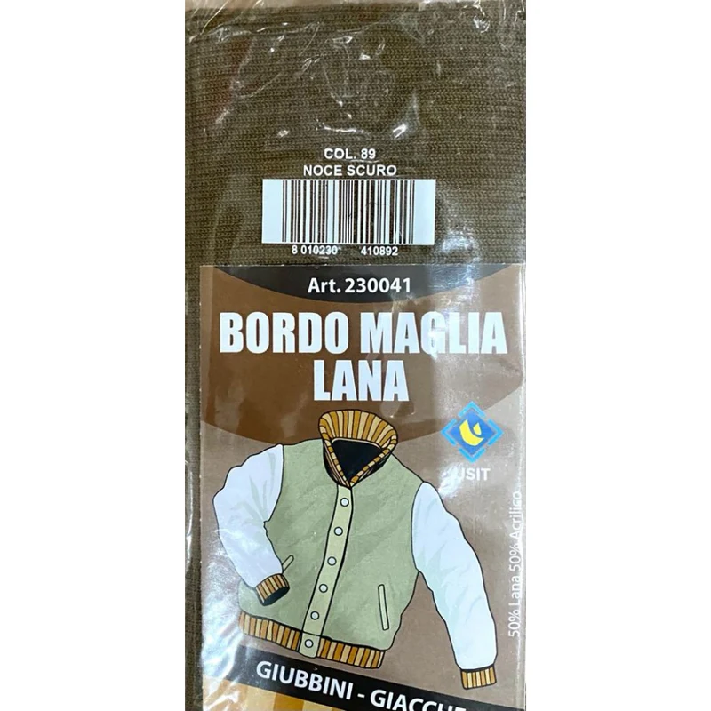 BORDO MAGLIA DI LANA PER IL RINNOVO O LA RIPARAZIONE DI ABITI INVERNALI.