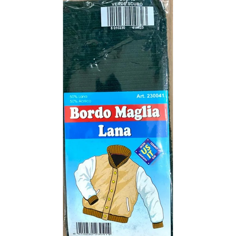 BORDO MAGLIA DI LANA PER IL RINNOVO O LA RIPARAZIONE DI ABITI INVERNALI.