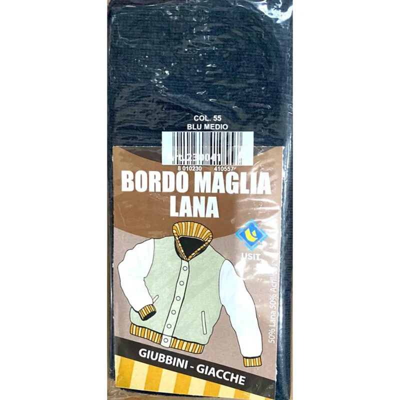 BORDO MAGLIA DI LANA PER IL RINNOVO O LA RIPARAZIONE DI ABITI INVERNALI.