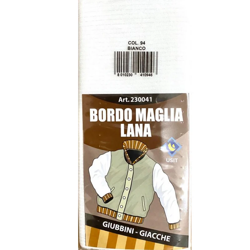 BORDO MAGLIA DI LANA PER IL RINNOVO O LA RIPARAZIONE DI ABITI INVERNALI.