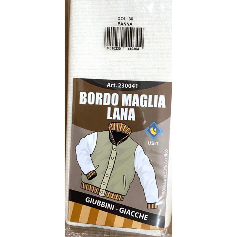 BORDO MAGLIA DI LANA PER IL RINNOVO O LA RIPARAZIONE DI ABITI INVERNALI.