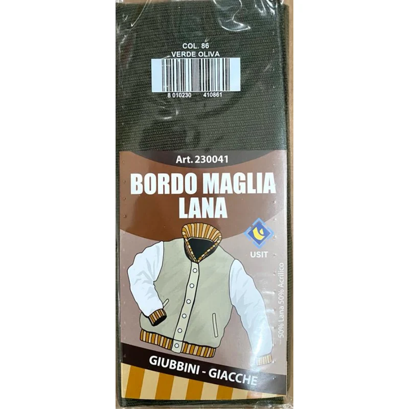 BORDO MAGLIA DI LANA PER IL RINNOVO O LA RIPARAZIONE DI ABITI INVERNALI.