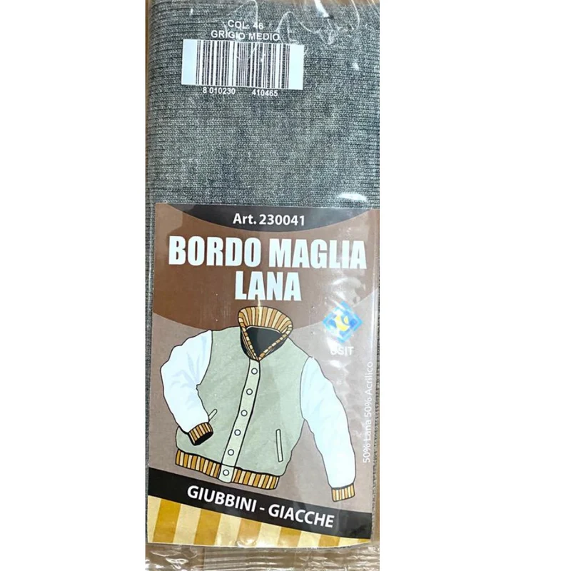 BORDO MAGLIA DI LANA PER IL RINNOVO O LA RIPARAZIONE DI ABITI INVERNALI.