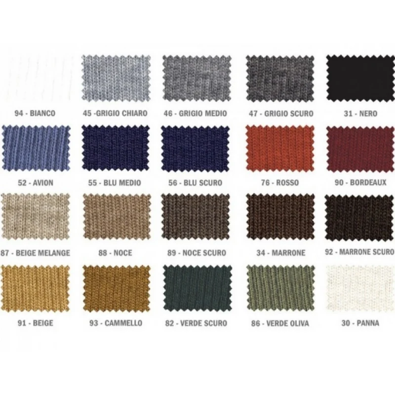 POLSO MAGLIA DI LANA PER GIUBBINI GIACCHE VARI COLORI (CARTELLA COLORI FOTO IN DESCRIZIONE)
