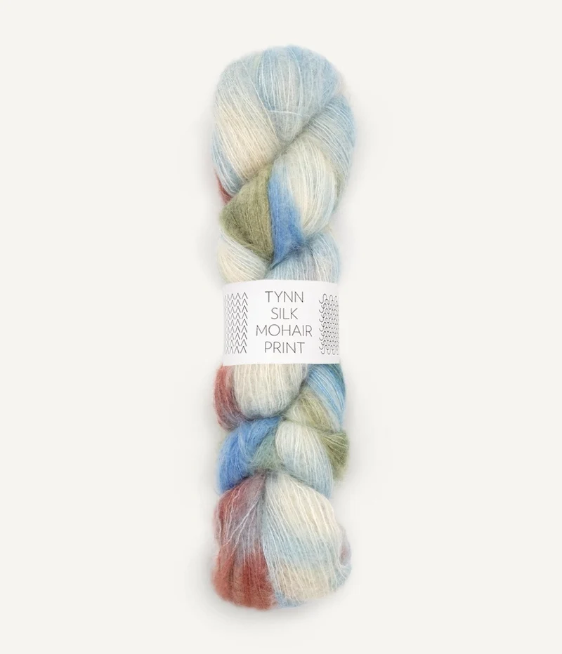 sandnes garn tynn seta mohair print
