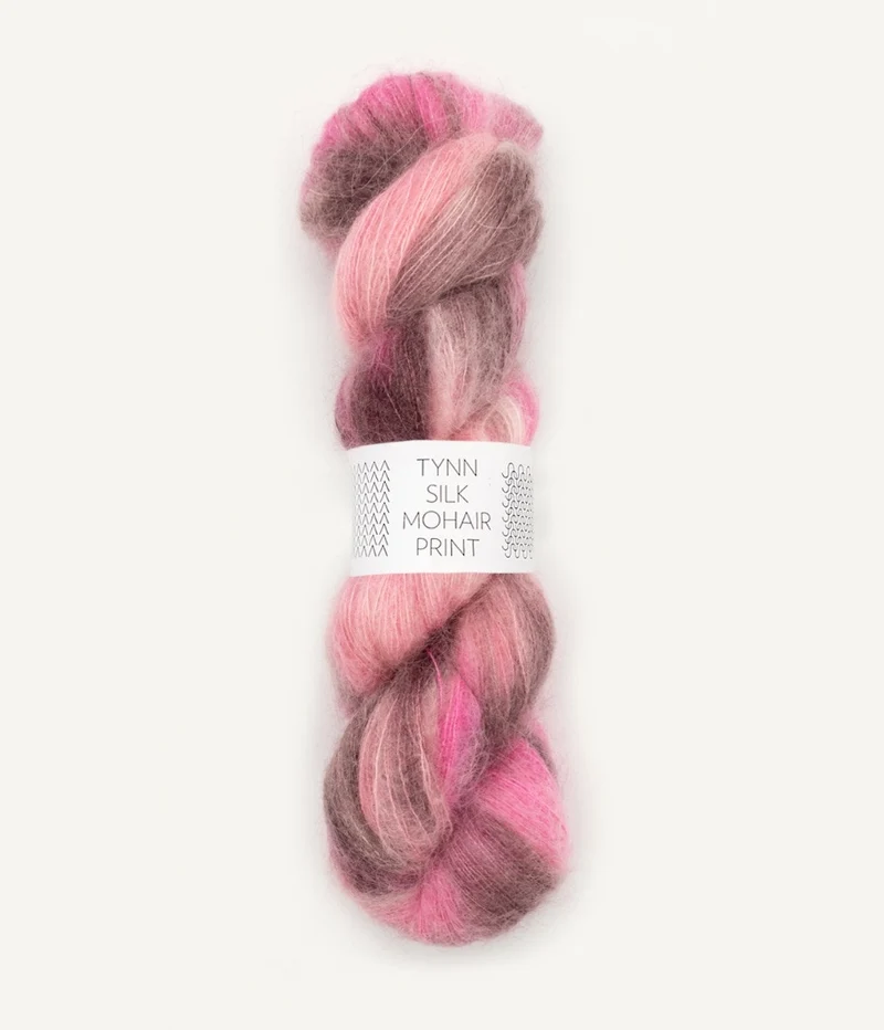 sandnes garn tynn seta mohair print